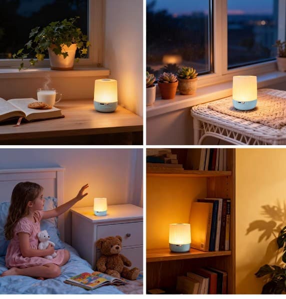 🔴LED Touch Round Night Lamp - Image 6