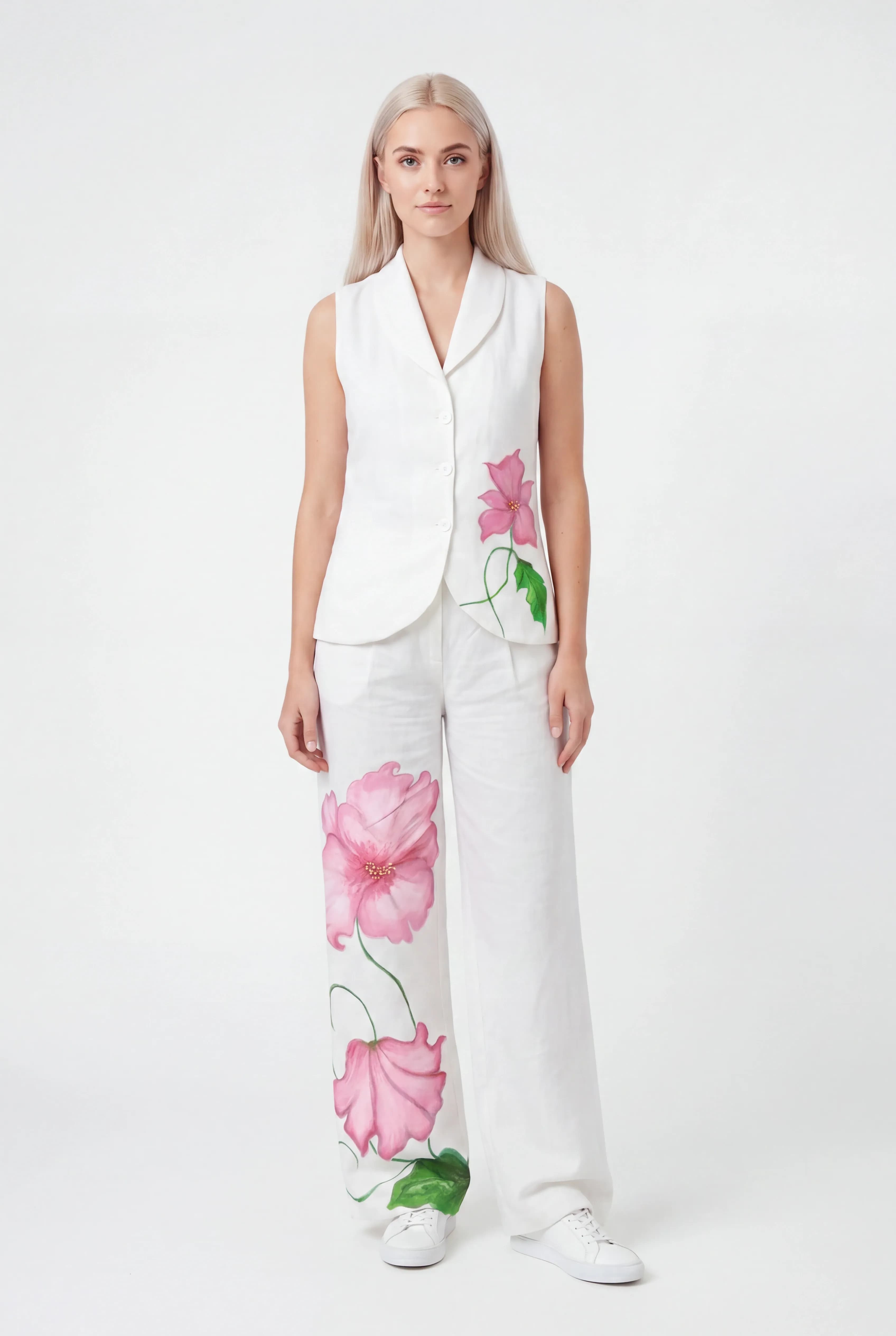 Hand painted pant and blouse