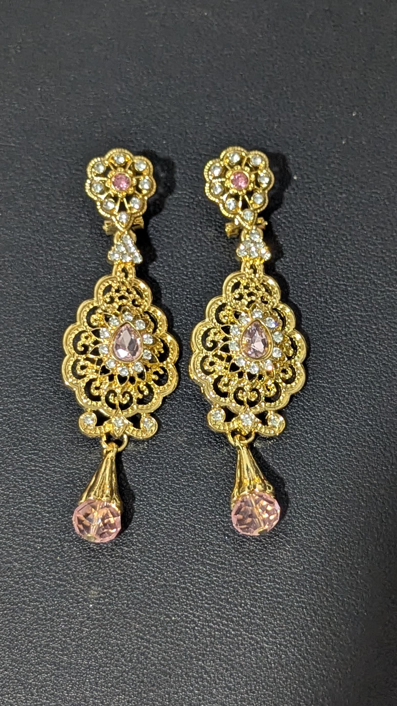 CCL006 – Golden Flower-Shaped Earrings - Image 1