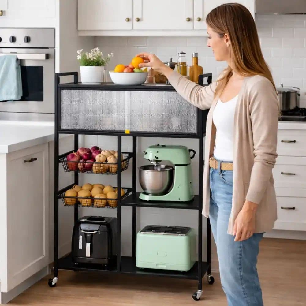 Modern Pantry Shelf Rack - Image 3
