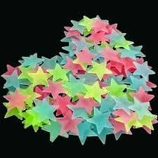 Glow in dark multicolored stars - Image 1