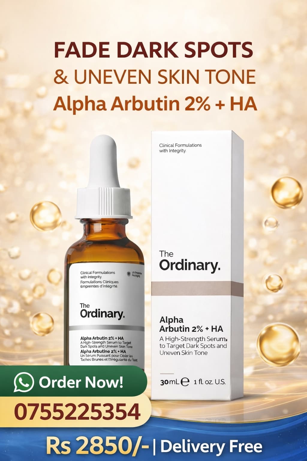 Ordinary ALPHA ARBUTIN 2% + HA - Serum