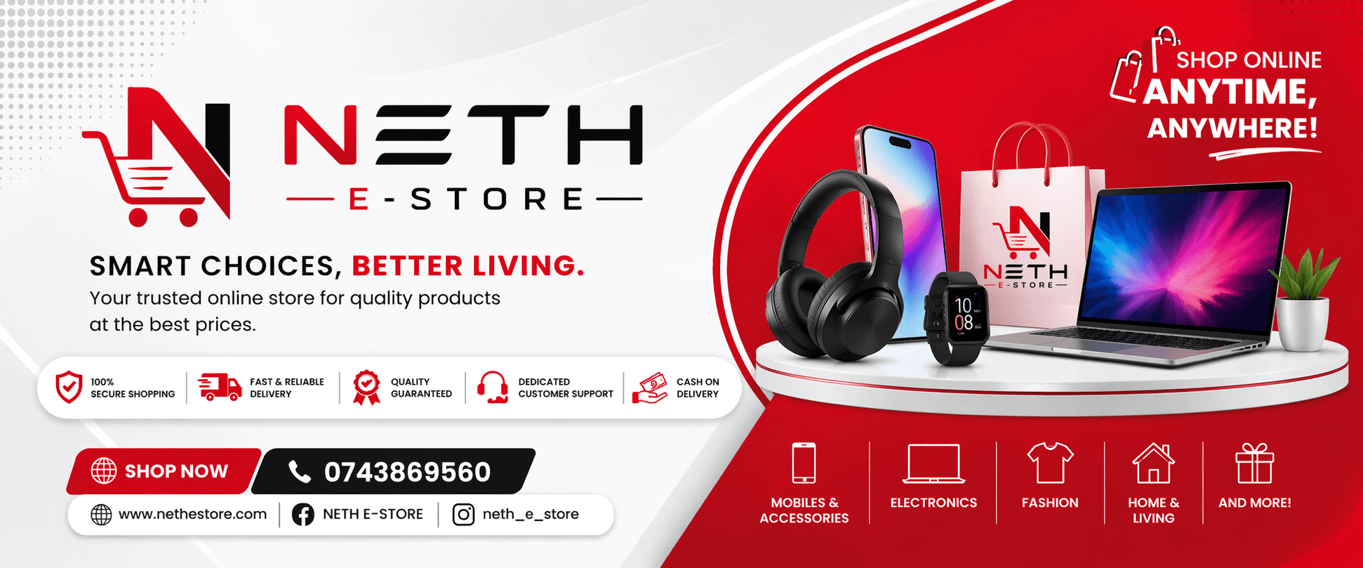 NETH E-STORE banner