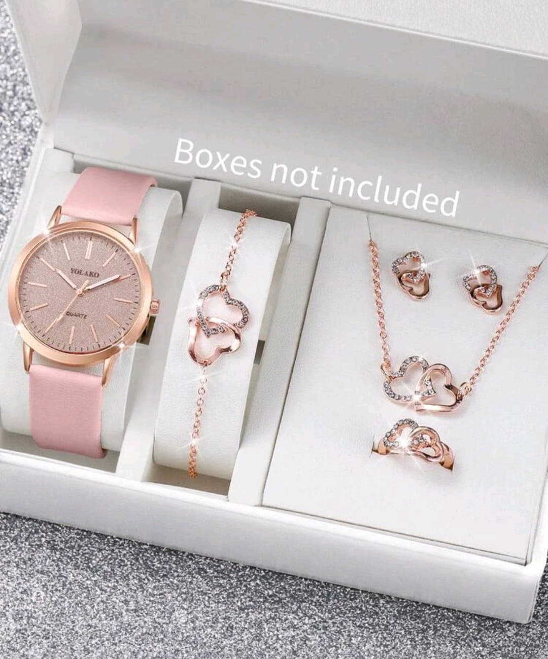 Rose Gold Heart Set - Image 1
