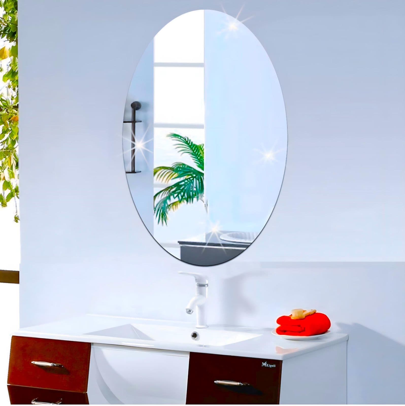 MIRROR STICKER OVAL - Image 2