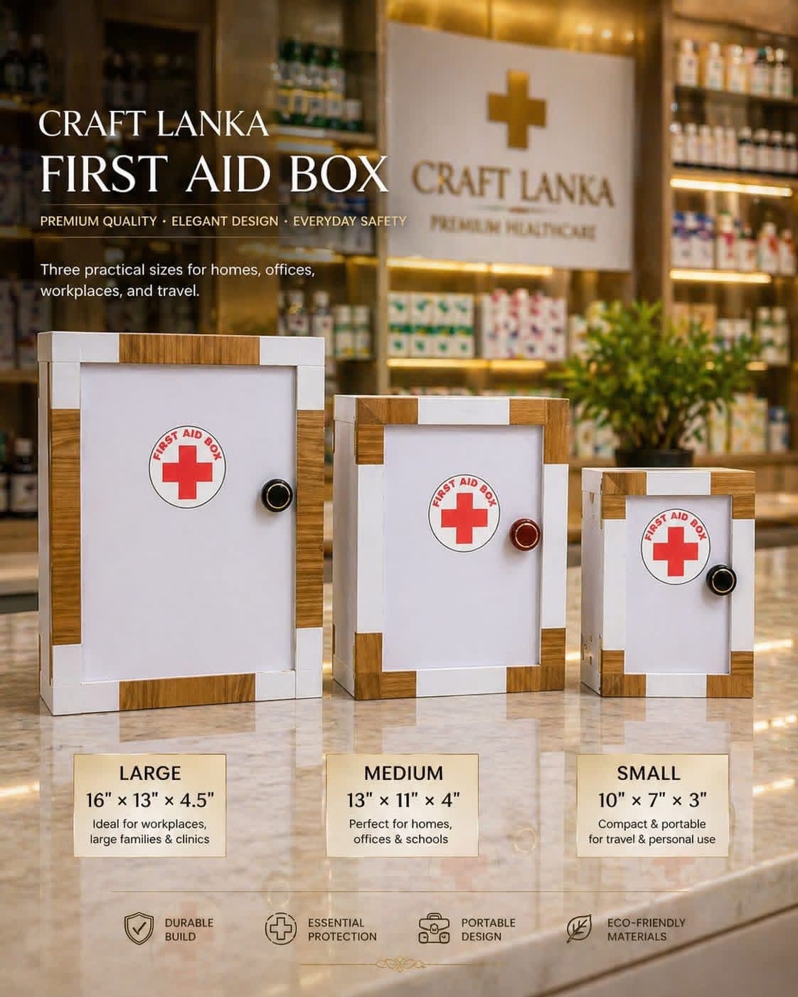 Hand made stylish Quality first aid box