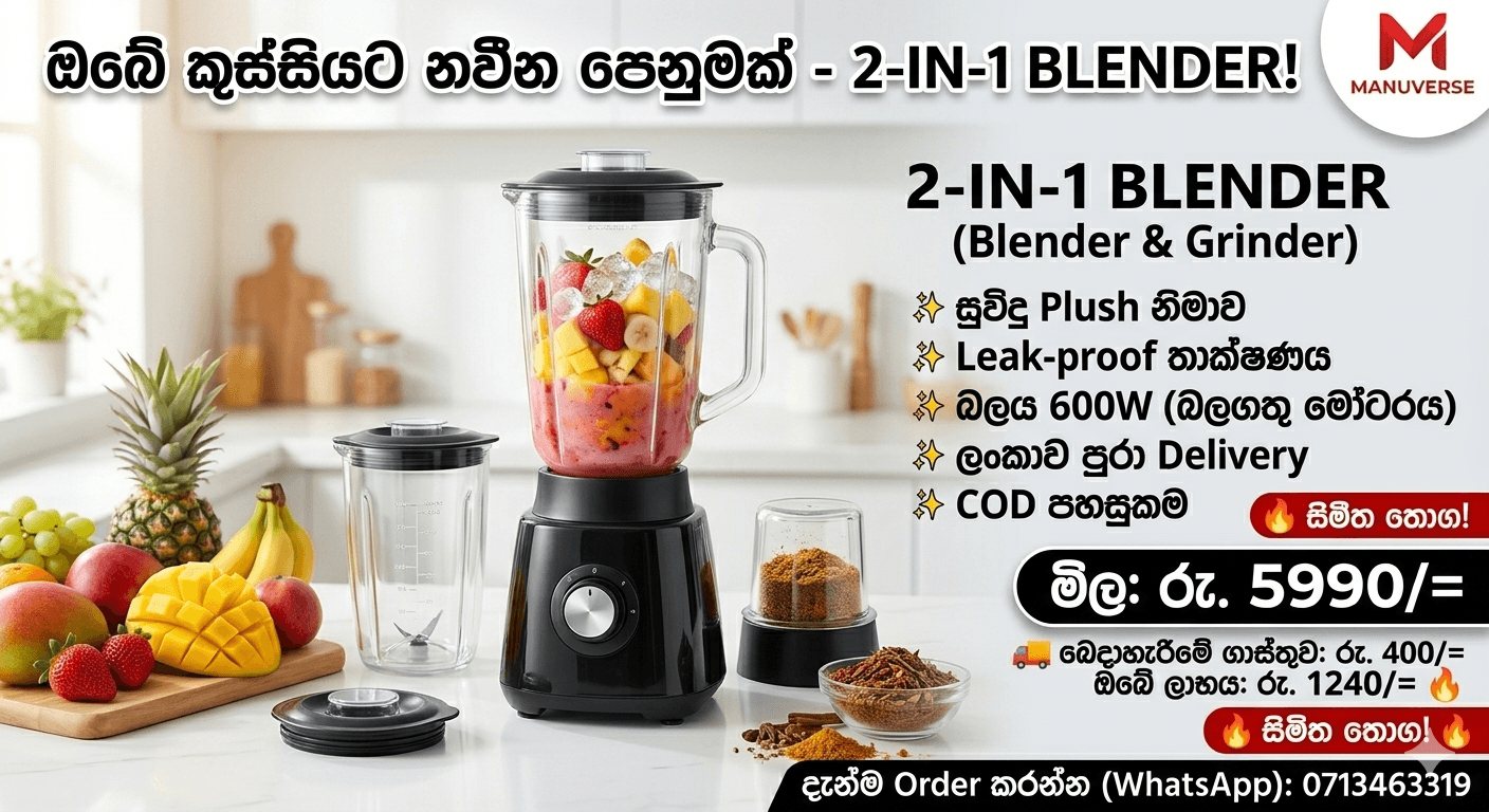 2-IN-1 BLENDER (Blender & Grinder) - Image 10