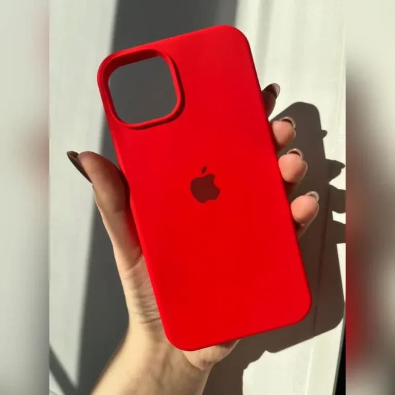 Premium Silicone Case For iPhone 17 16 15 14 13 12 11 Pro Max Air X Xs 6 6s SE2 7 8 Plus Back Cover – Red - Image 1