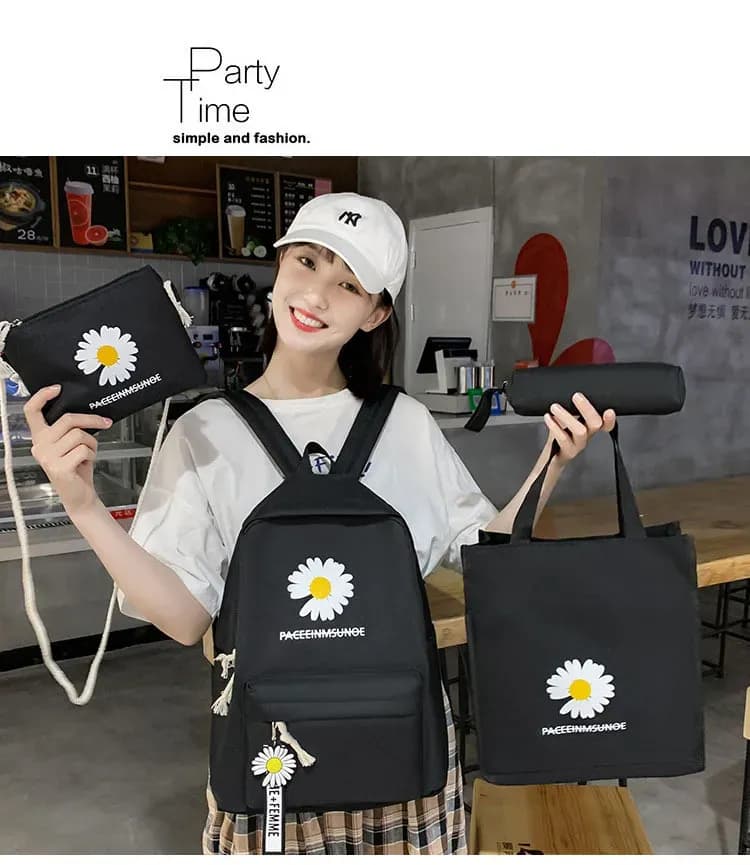 4 In 1 Korean Style Backpack - Image 6