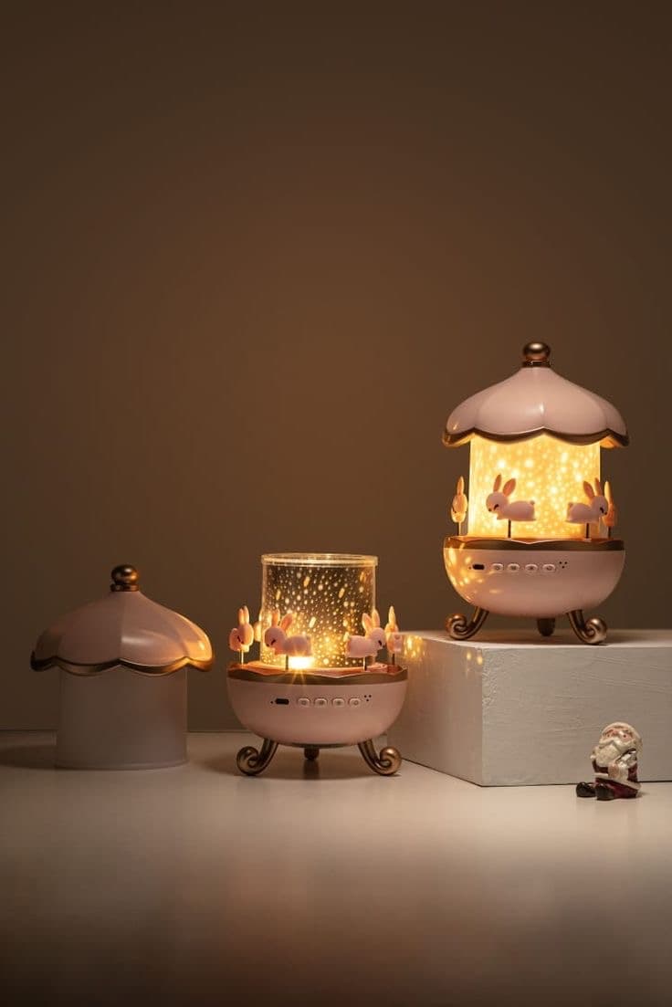 360 ROTATING BUNNY NIGHT LIGHT - Image 3