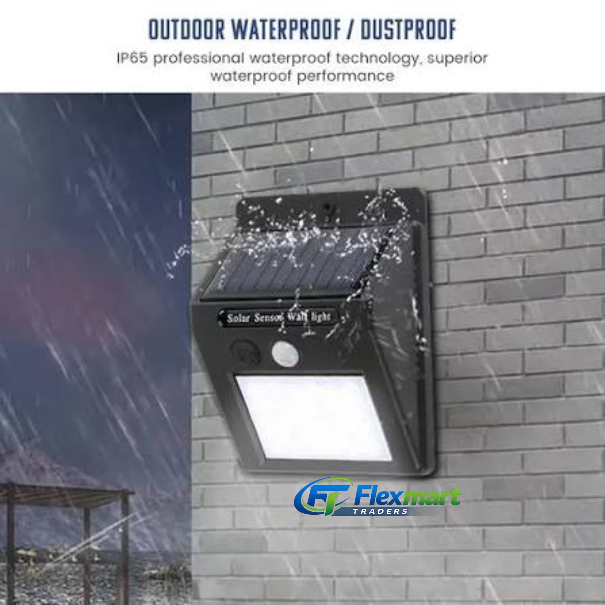 Solar Powered 20 LED Wall Light - Image 2
